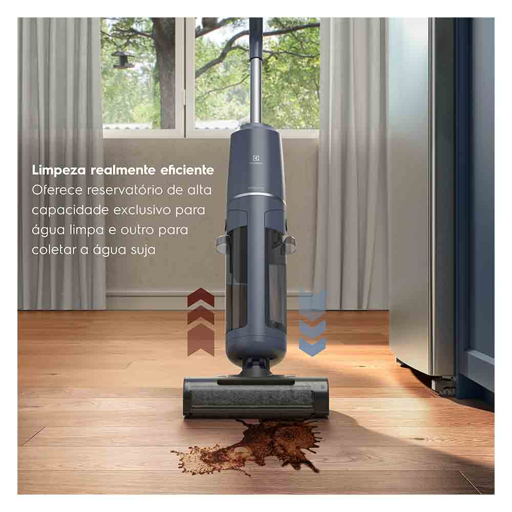 Limpadora de Piso sem Fio Electrolux Experience Capacidade de 0,58 Litros com MultiClean 3 em 1 - EMC2500