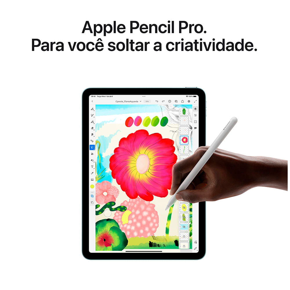 iPad Air Apple Processador M3 (13", Wi-Fi + Cellular, 512GB) - Cinza-espacial