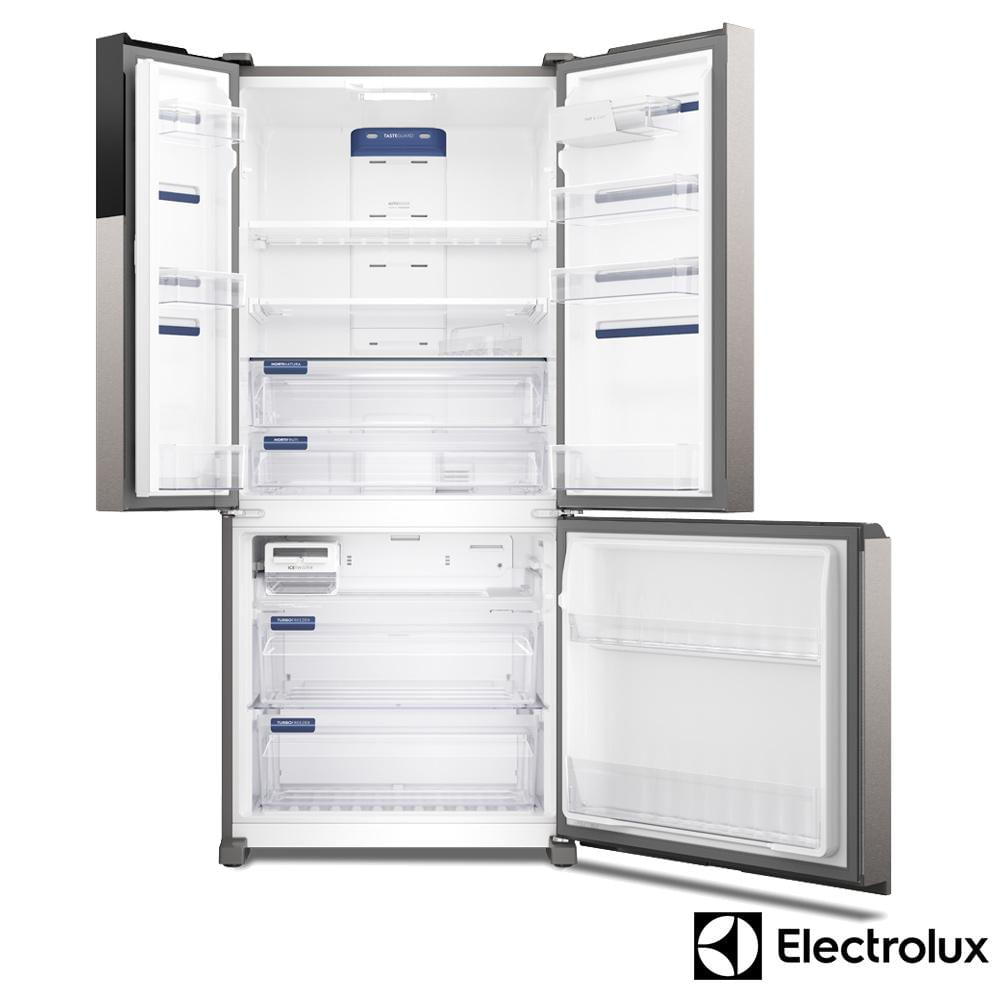 Refrigerador Multidoor Efficient Electrolux de 03 Portas Frost Free com 590 Litros AutoSense e Inverter Inox IM8S
