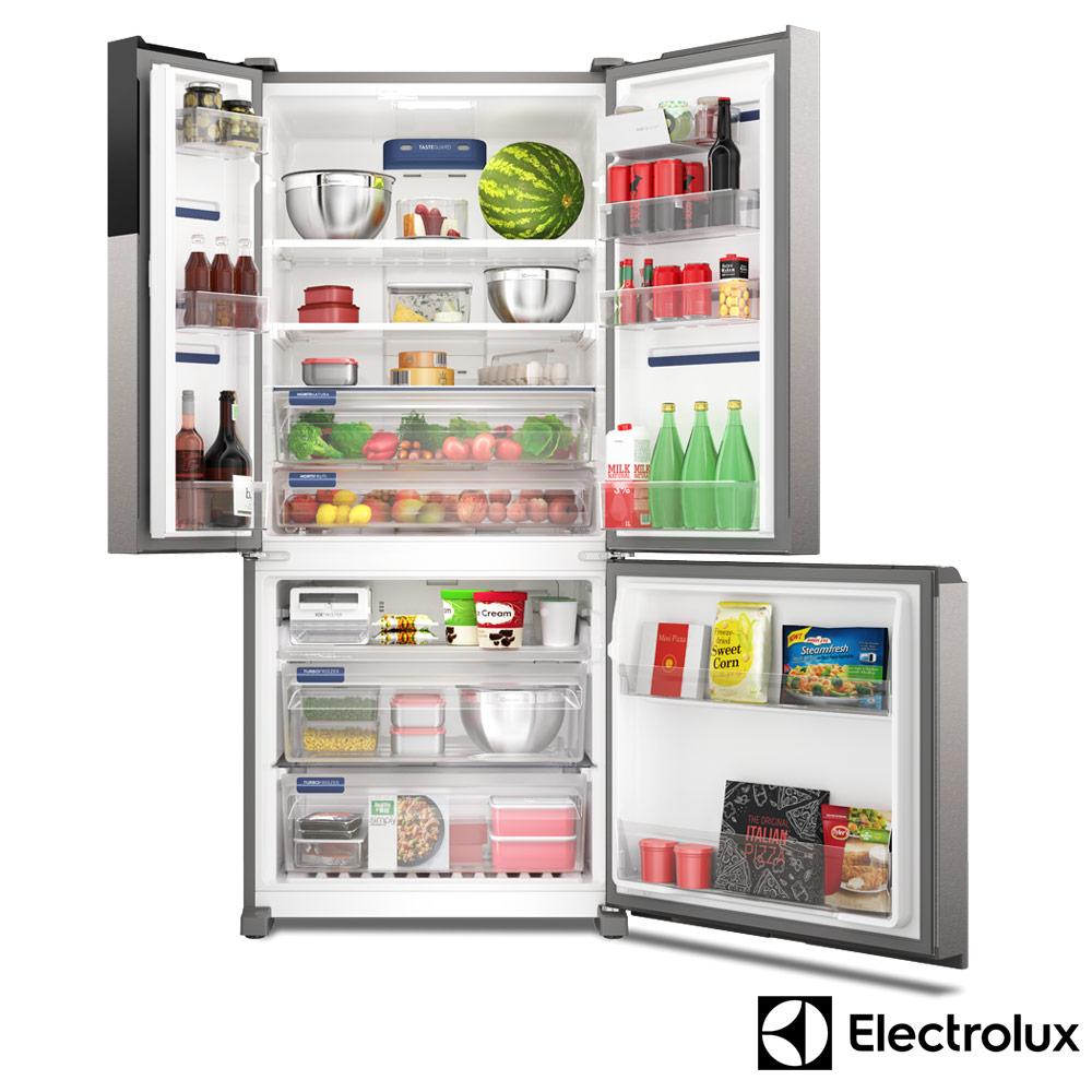 Refrigerador Multidoor Efficient Electrolux de 03 Portas Frost Free com 590 Litros AutoSense e Inverter Inox IM8S