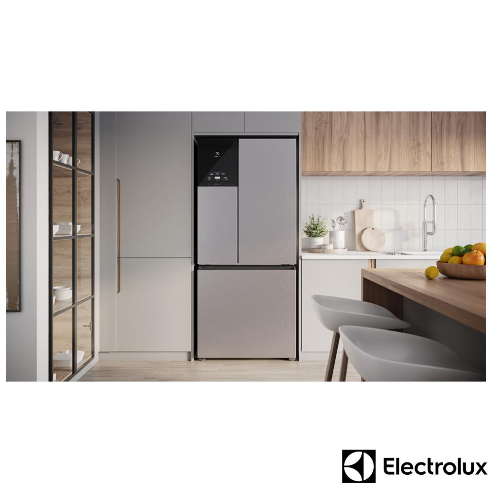Refrigerador Multidoor Efficient Electrolux de 03 Portas Frost Free com 590 Litros AutoSense e Inverter Inox IM8S