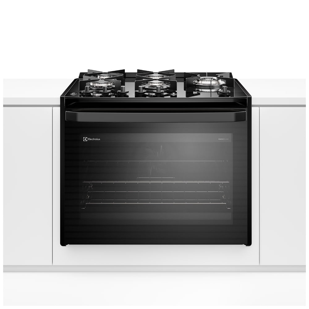 Fogão de Embutir Electrolux de 05 Bocas Experience com Mesa de Vidro Preto - FE5EP