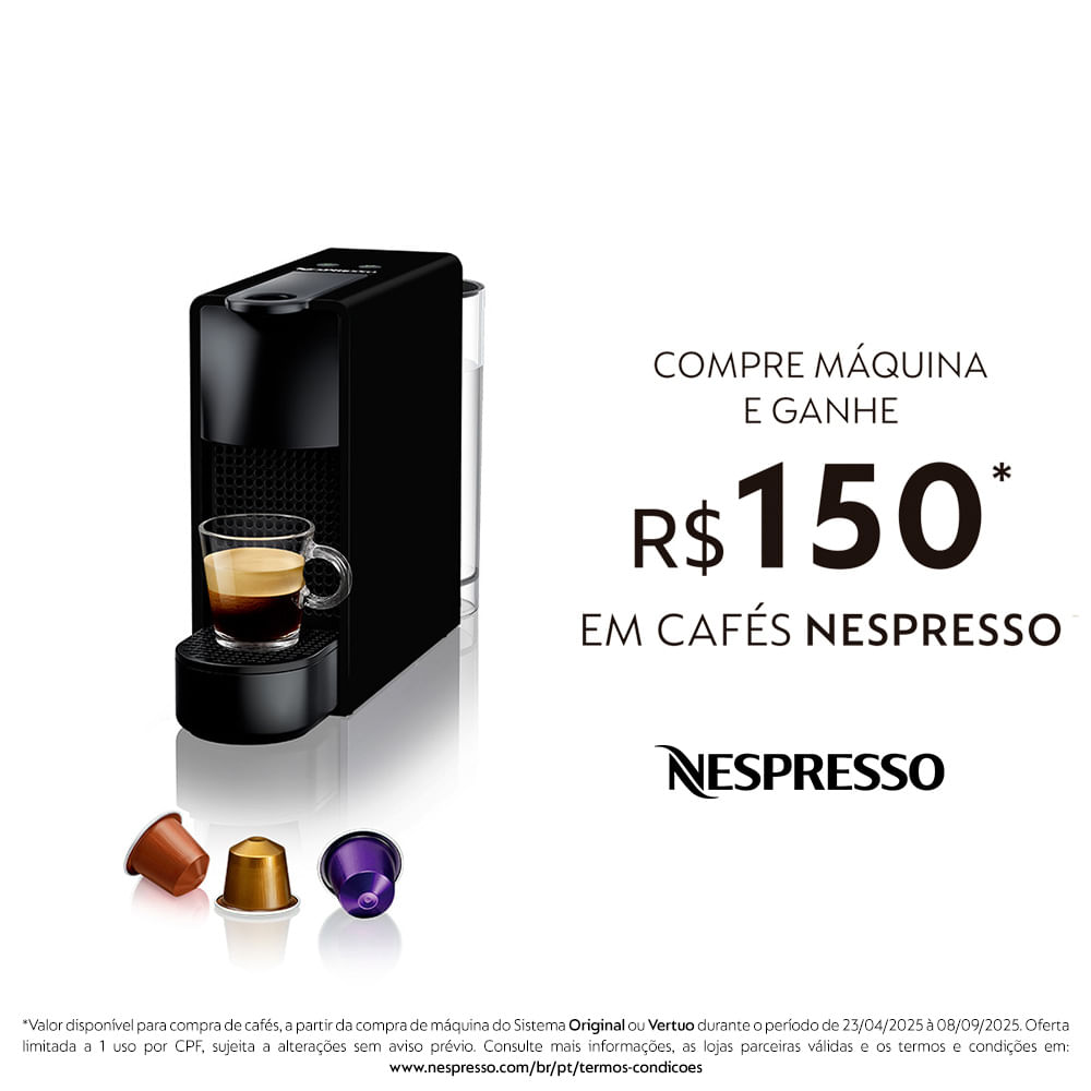 Cafeteira Nespresso Essenza Mini Preta para Café Espresso - C30-BR