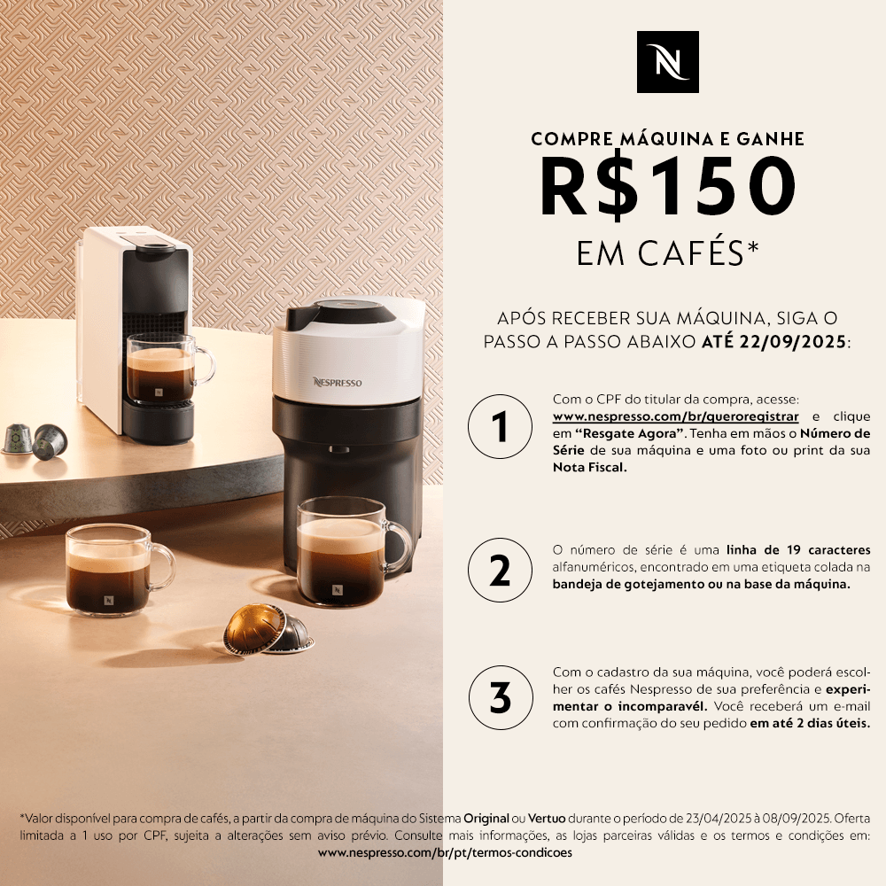 Cafeteira Nespresso Essenza Mini Vermelha para Café Espresso - D30-BR