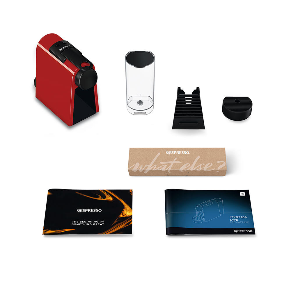 Cafeteira Nespresso Essenza Mini Vermelha para Café Espresso - D30-BR