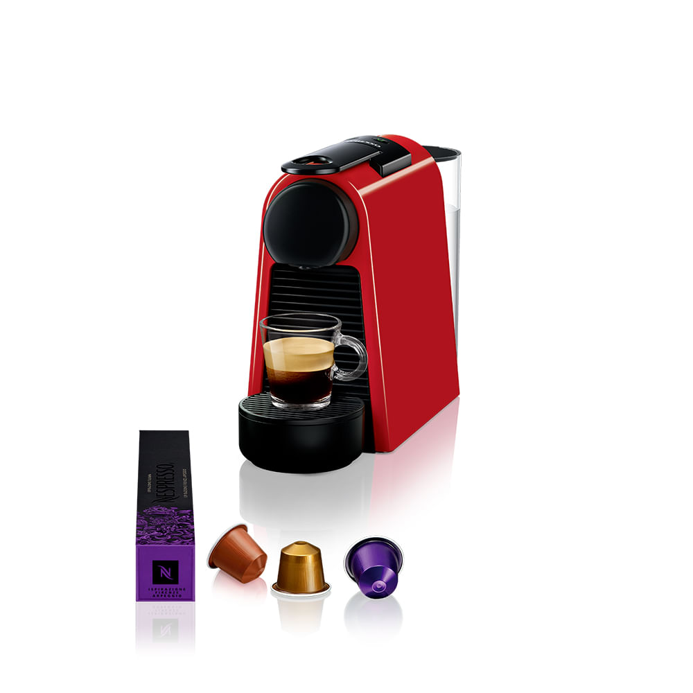 Cafeteira Nespresso Essenza Mini Vermelha para Café Espresso - D30-BR