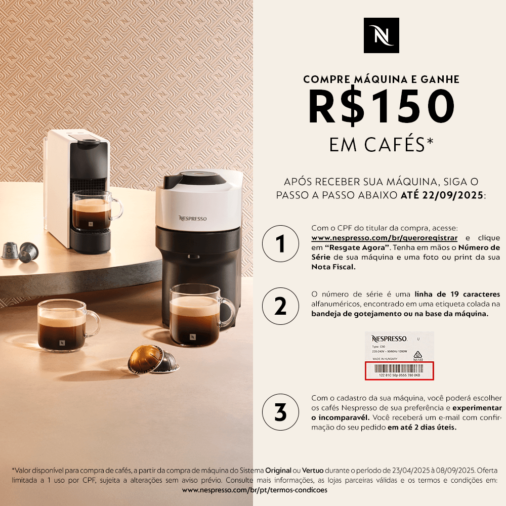 Cafeteira Nespresso CitiZ Vermelho Cereja para Café Espresso - C113-BR