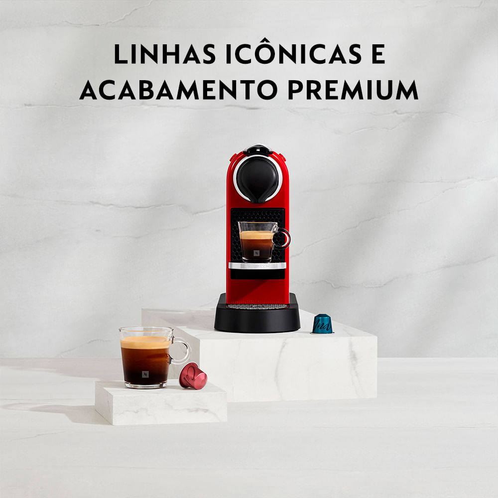 Cafeteira Nespresso CitiZ Vermelho Cereja para Café Espresso - C113-BR