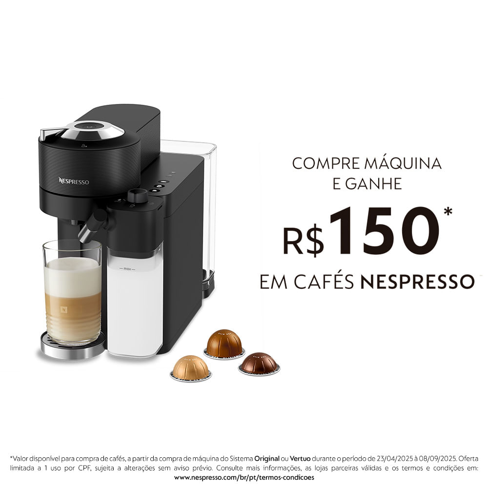Cafeteira Nespresso Vertuo Lattissima Preta - GDV5BR
