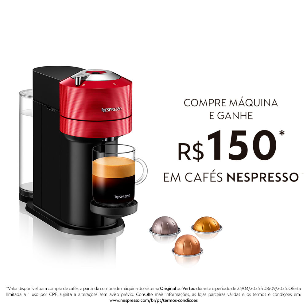 Cafeteira Nespresso Vertuo Next Vermelho Cereja para Café Espresso - GCV1-BR-RE-NE