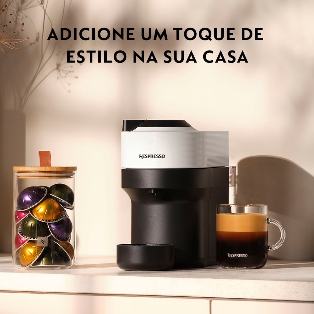 Cafeteira Nespresso Vertuo POP Preta para Café Espresso Manual - GCV2BR