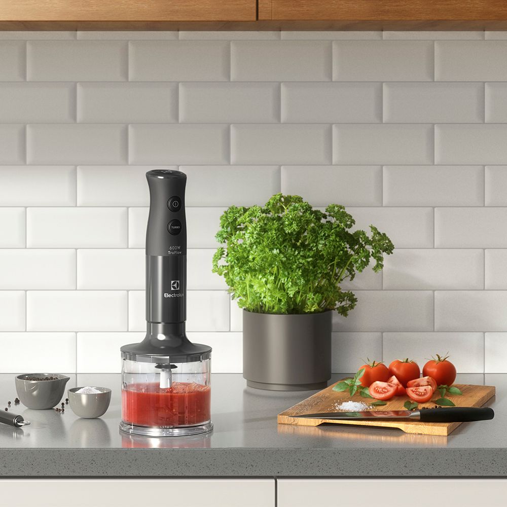 Mixer 3 em 1 com Haste em Aço Electrolux com 02 Velocidades, Capacidade de 0,6 Litros e Função Turbo - EIB20
