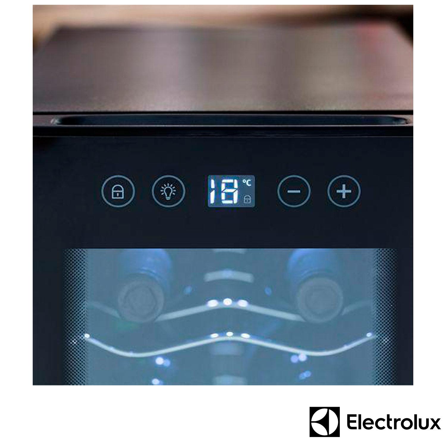 Adega de Vinhos Electrolux para 12 Garrafas com até 18°C e Controle de Temperatura - ACB12