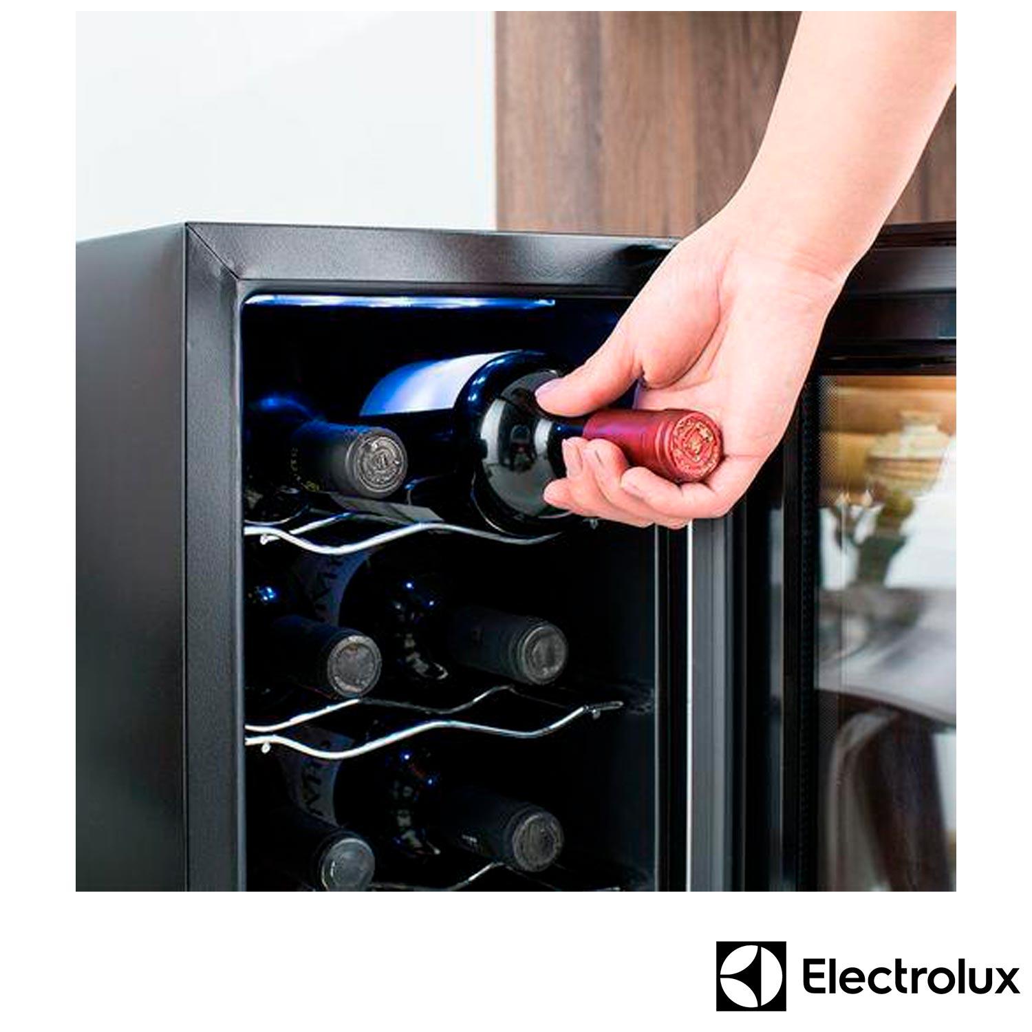 Adega de Vinhos Electrolux para 12 Garrafas com até 18°C e Controle de Temperatura - ACB12