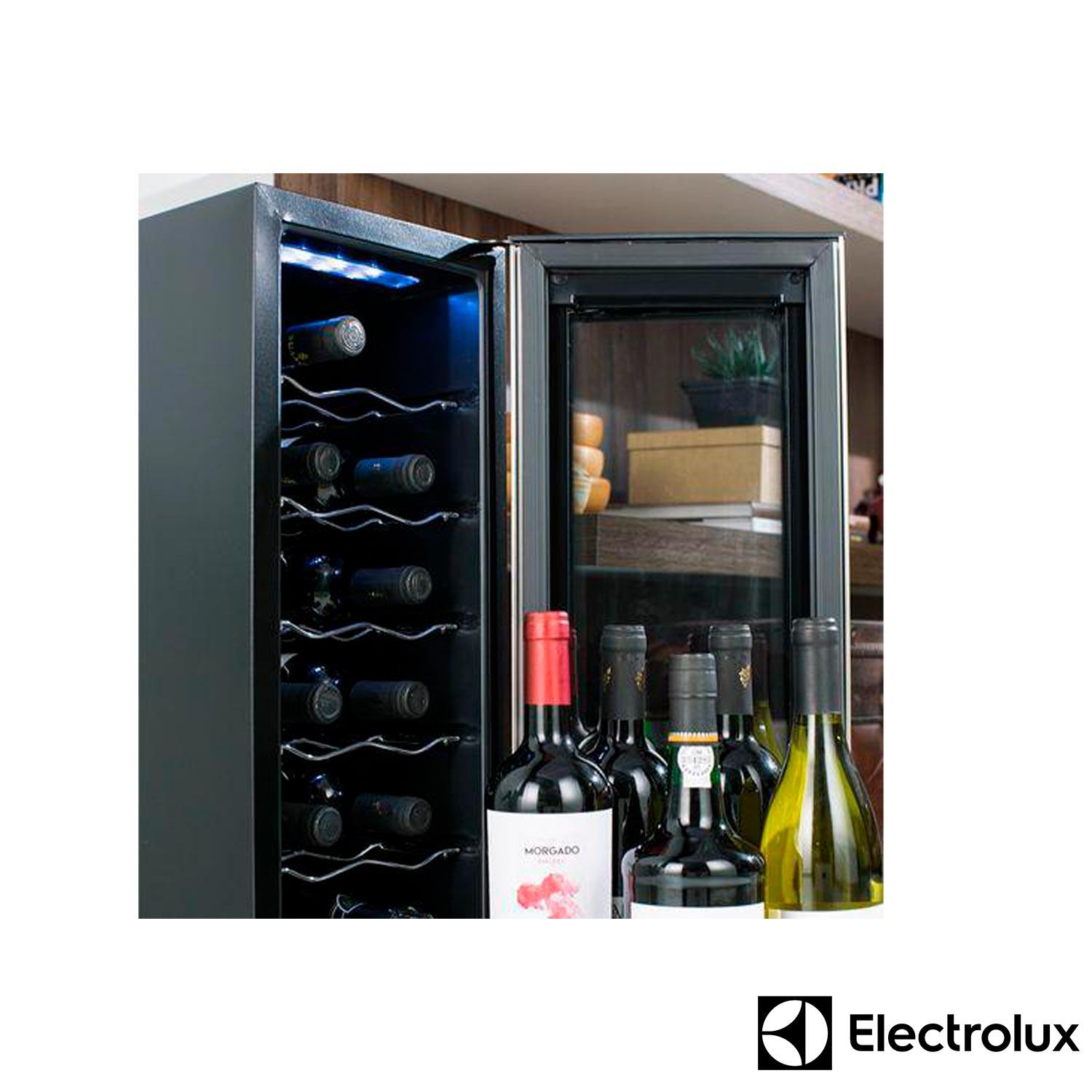 Adega de Vinhos Electrolux para 12 Garrafas com até 18°C e Controle de Temperatura - ACB12