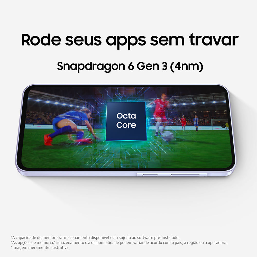 Celular Samsung Galaxy A36 5G 256GB, 8GB RAM, Câmera 50MP, IP67, Super AMOLED 6.7", Recursos AI Branco