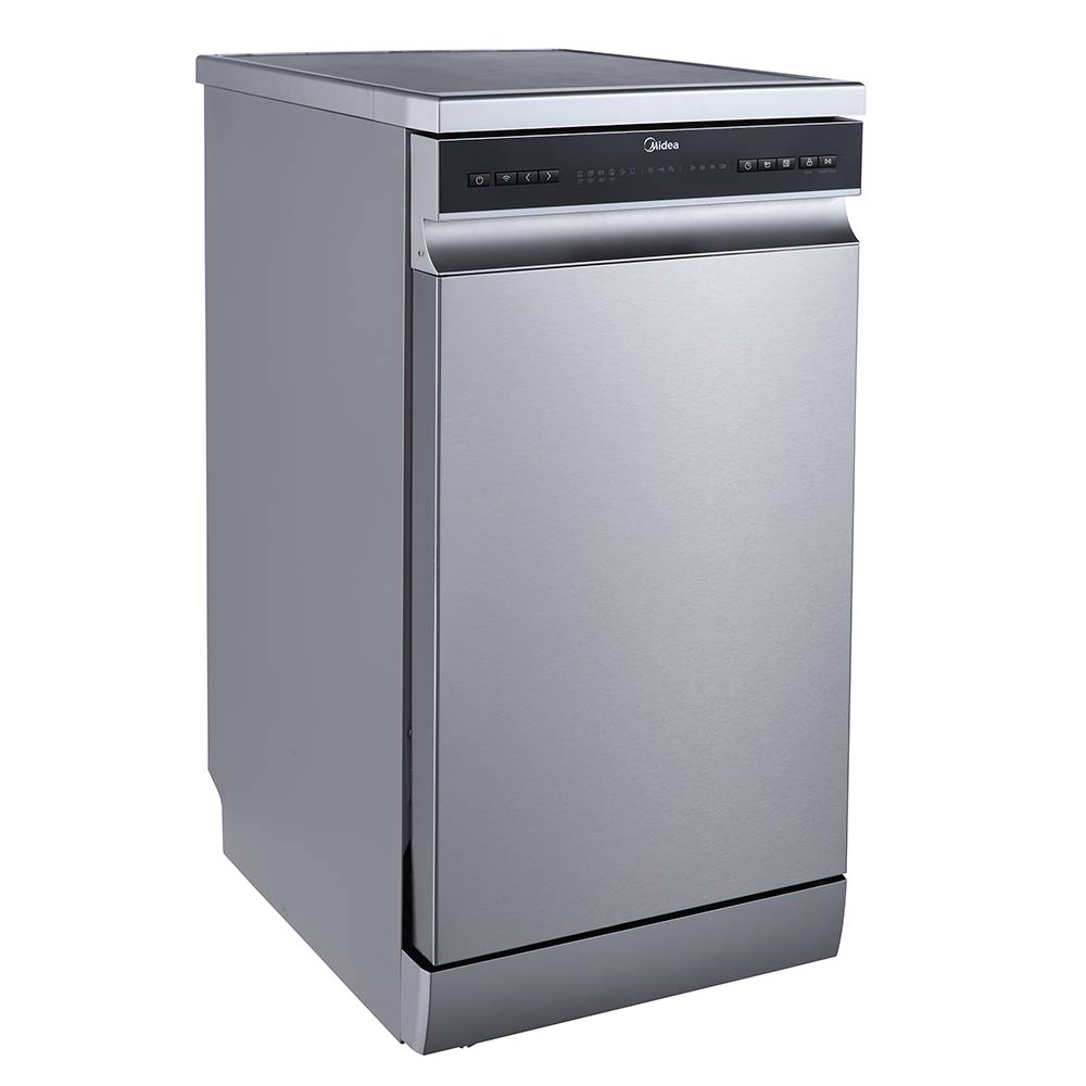 Lava Louças de Piso com 10 Serviços Midea SmartHome com 8 Programas de Lavagem Inox 110V - MDWEF1034CSS1