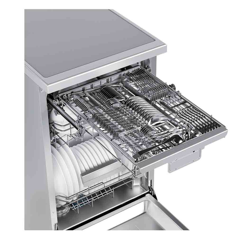 Lava Louças de Piso com 10 Serviços Midea SmartHome com 8 Programas de Lavagem Inox 110V - MDWEF1034CSS1