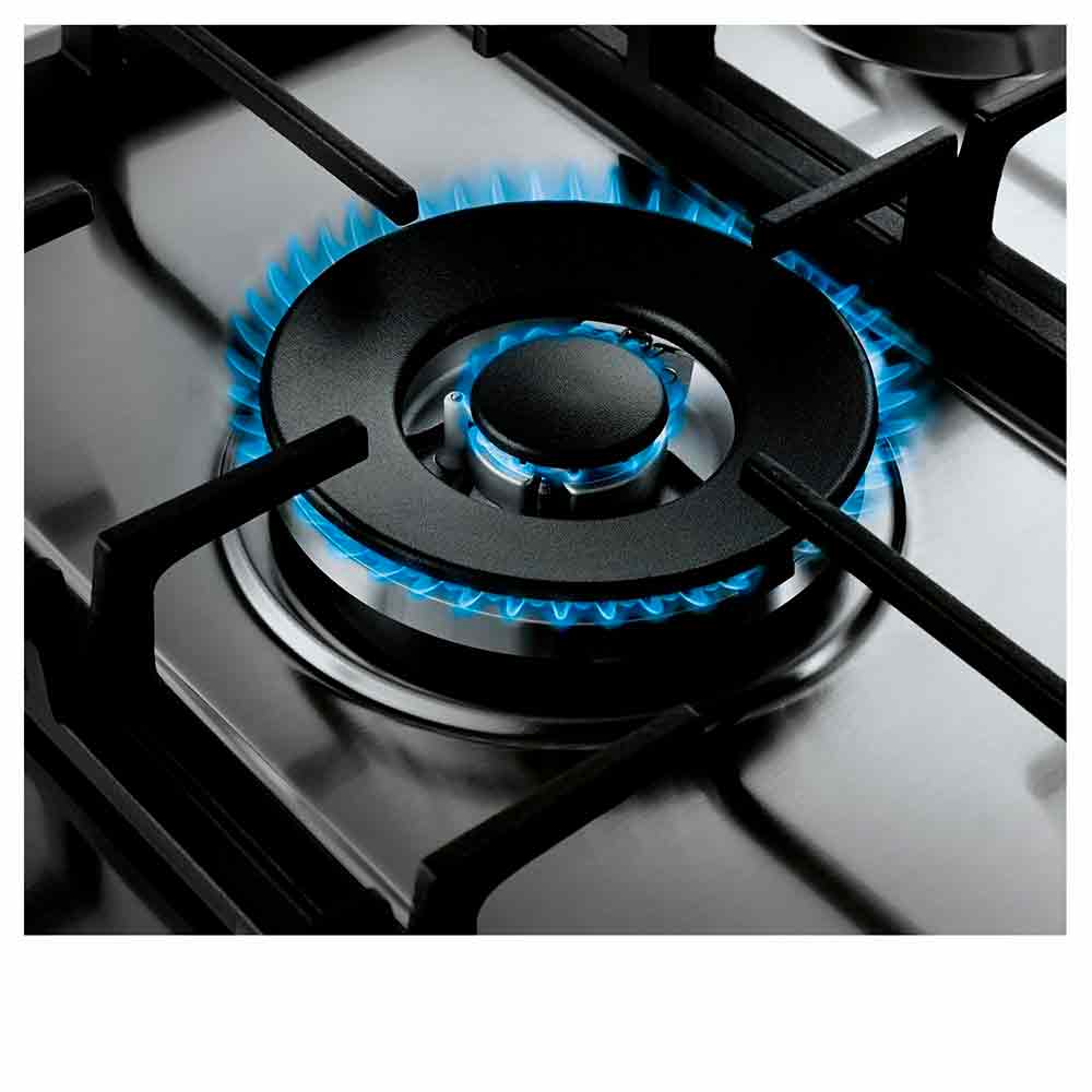 Cooktop 5 Bocas Brastemp Gourmand Inox com Duplachama e Trempe com Ferro Fundido - BDK75DR