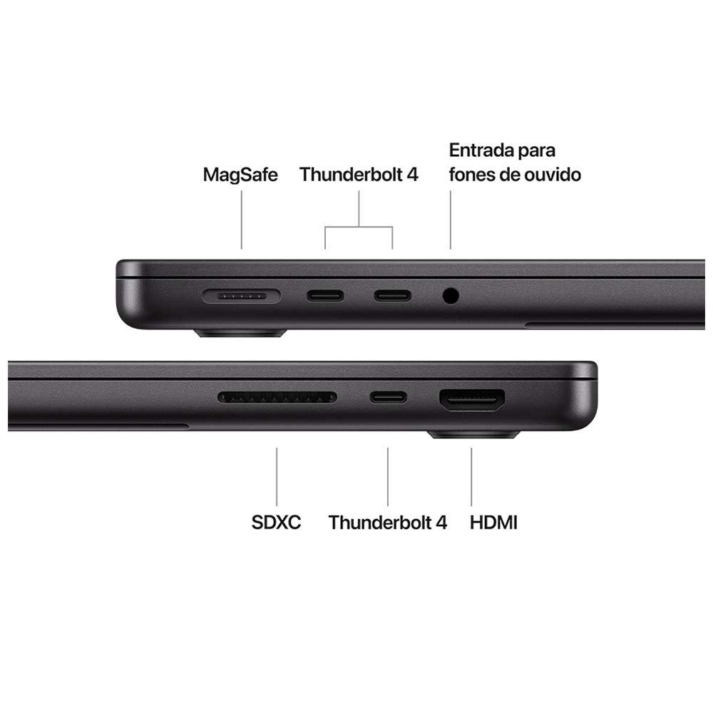 MacBook Pro 14" Apple M4 (16GB RAM 1TB SSD) - Preto-Espacial