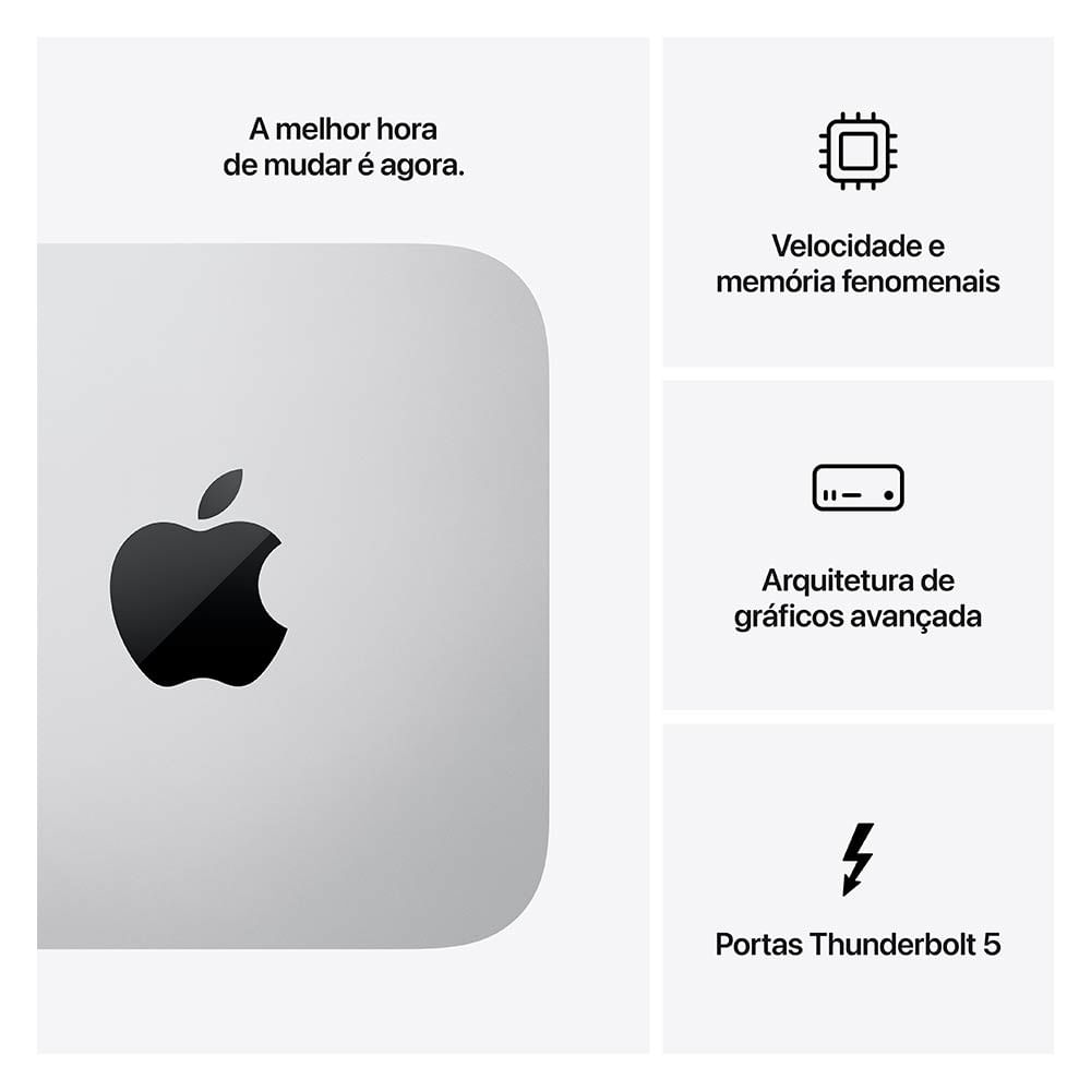 Mac Studio Apple M4 Max (36GB RAM 512GB SSD) - Prateado
