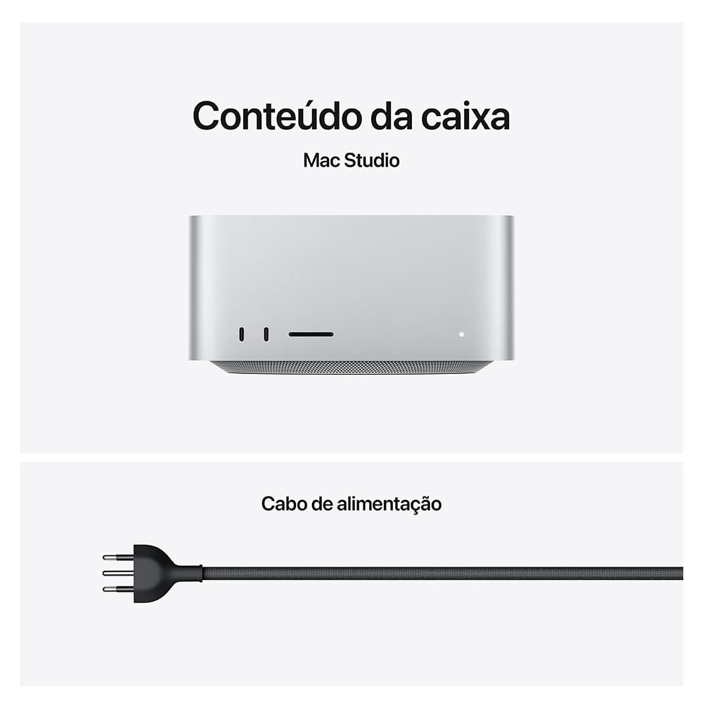 Mac Studio Apple M4 Max (36GB RAM 512GB SSD) - Prateado