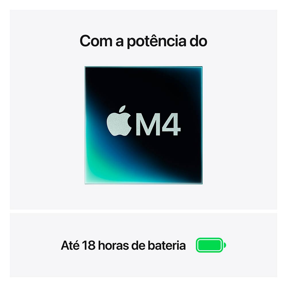 MacBook Air 13" Apple M4 (16GB RAM 512GB SSD) - Meia-noite