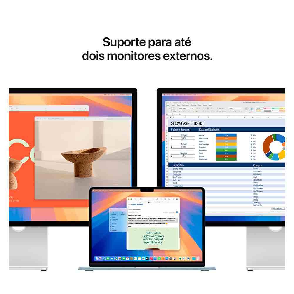 MacBook Air 13" Apple M4 (16GB RAM 512GB SSD) - Meia-noite