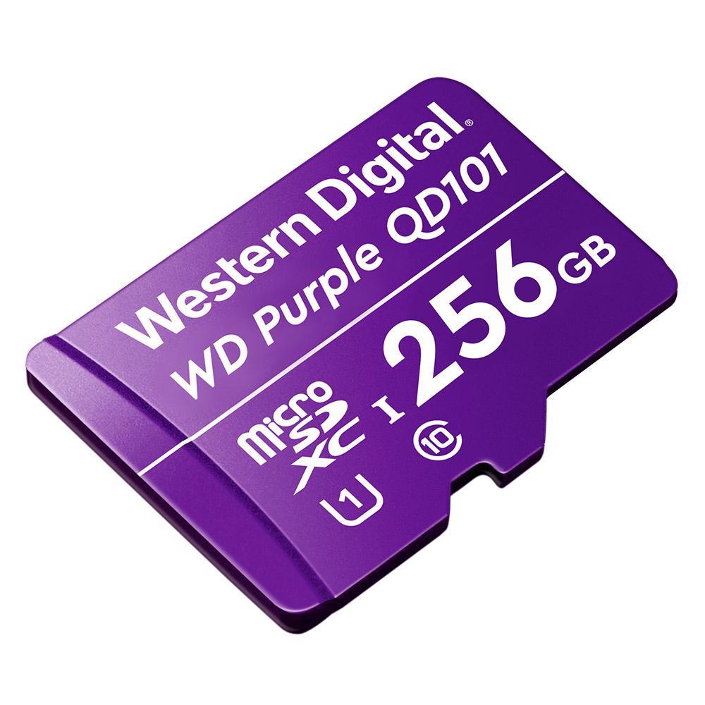Cartão De Memória Micro-SD 256 GB WD Purple™ Intelbras Durabilidade 5x Maior, Gravação Contínua 24/7