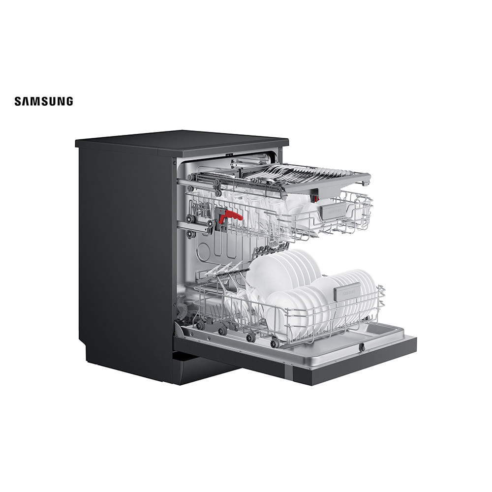 Lava Louças Samsung Black Inox com 14 Serviços e 07 Programas de Lavagem - DW60DG55