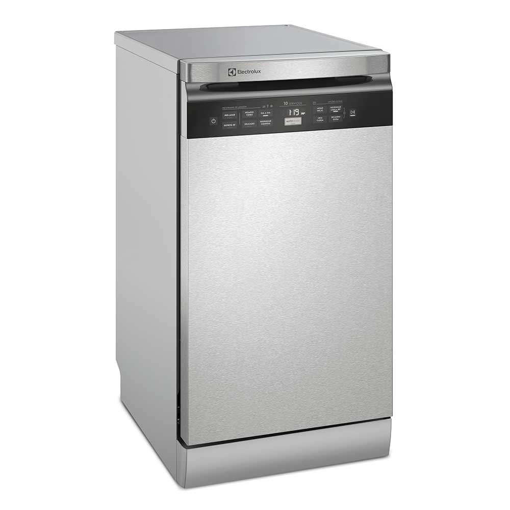 Lava-Louças Electrolux com a porta Inox, 10 Serviços, 07 Programas de Lavagem e Função Higienizar Compras - LL10X
