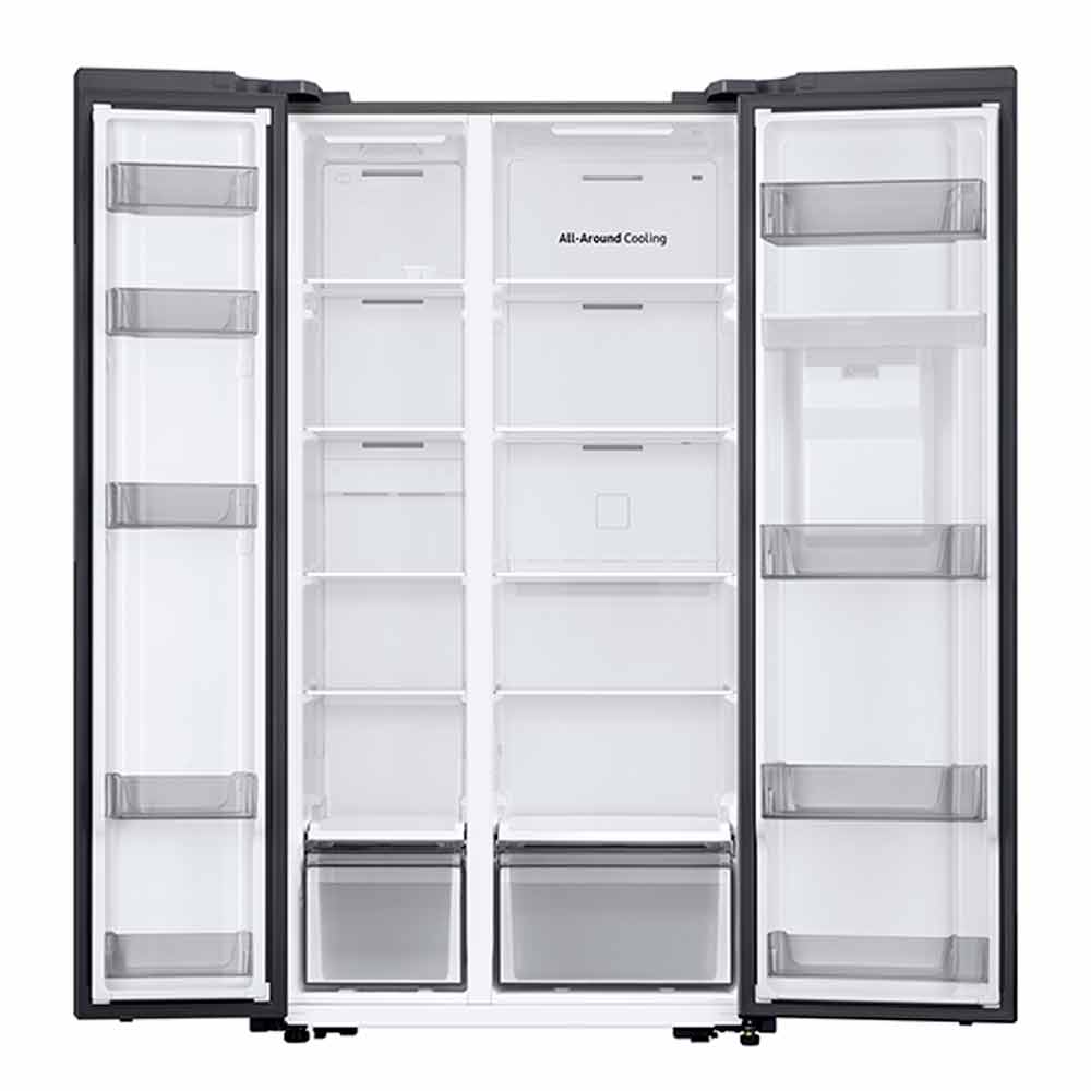Refrigerador Side By Side Samsumg com 02 Portas Frost Free SmartThings com 560 Litros Inox Look - RS57DG4