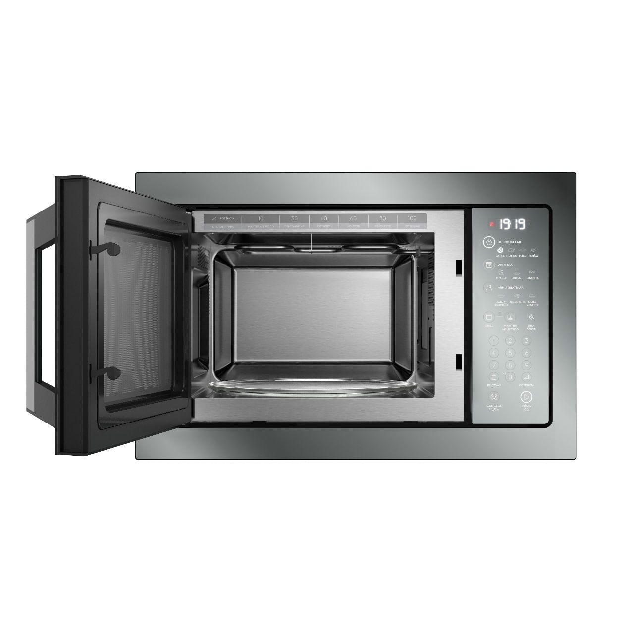 Micro-ondas de Embutir Electrolux ME3HP com 34L Inox com Grill e Função Tira Odor