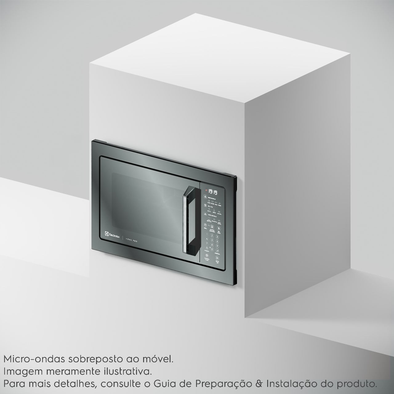 Micro-ondas de Embutir Electrolux ME3HP com 34L Inox com Grill e Função Tira Odor