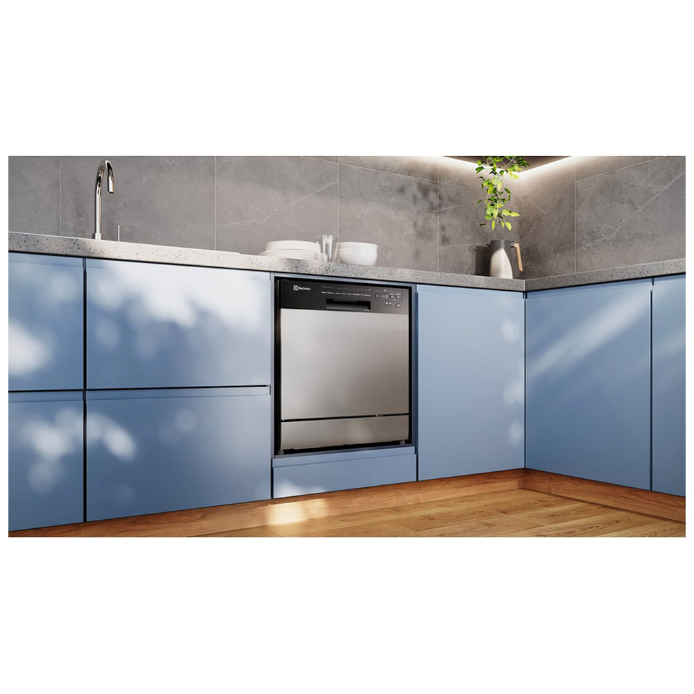 Lava-Louça Electrolux 8 Serviços Inox com Programa Lava e Seca 50' (LS08E) 127V