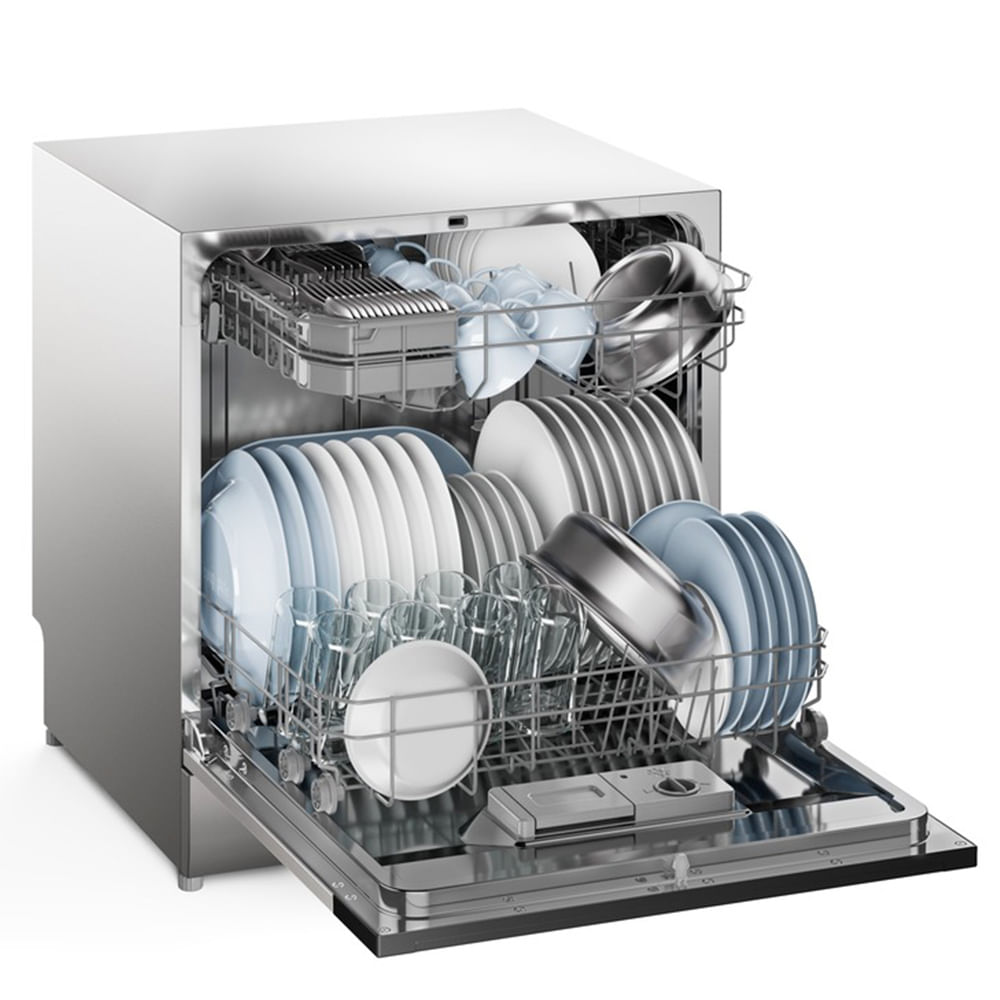 Lava-Louça Electrolux 8 Serviços Inox com Programa Lava e Seca 50' (LS08E) 127V