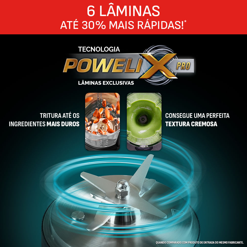 Liquidificador Arno Ultraforce Cook com 06 Lâminas e Jarra com 1,7 Litros - LN95