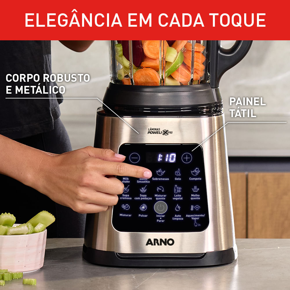 Liquidificador Arno Ultraforce Cook com 06 Lâminas e Jarra com 1,7 Litros - LN95