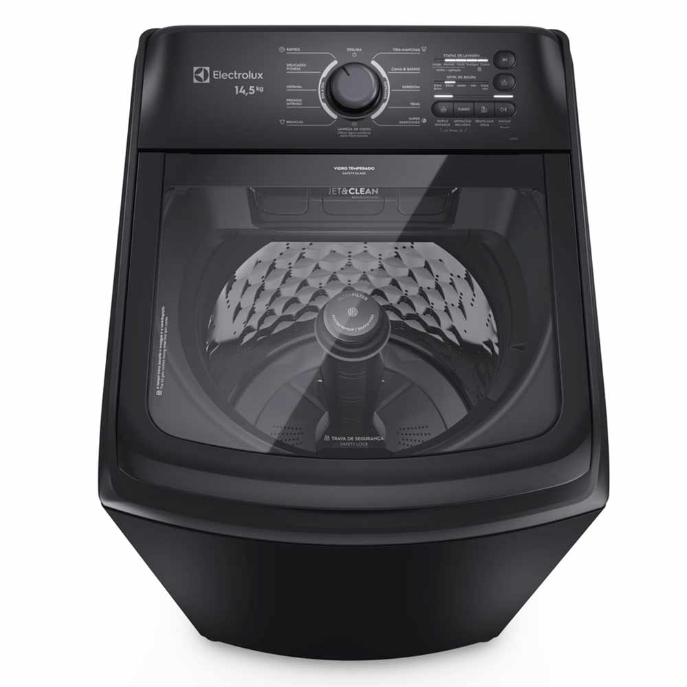 Lavadora de Roupas Electrolux 14,5 Kg Efficient com 11 Programas de Lavagem, Jet&Clean e Ultra Filter? - LEP15