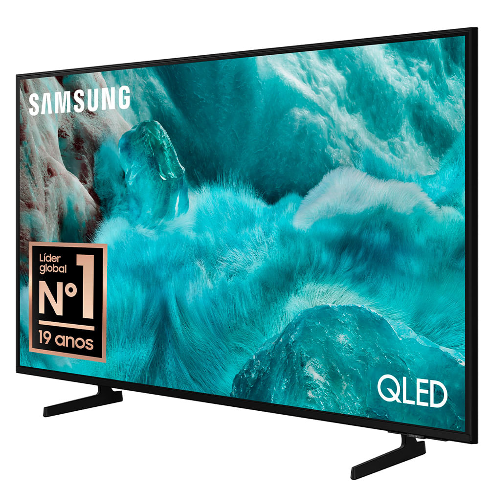 Smart TV Samsung 85" Polegadas QLED 4K Q7F 2025, Processador com AI e Alexa Integrada