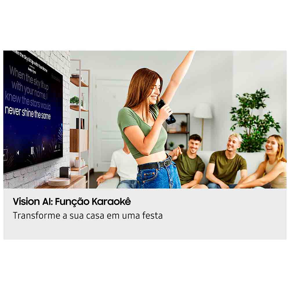 Smart TV Samsung 75" Polegadas QLED 4K Q7F 2025, Processador com AI e Alexa Integrada