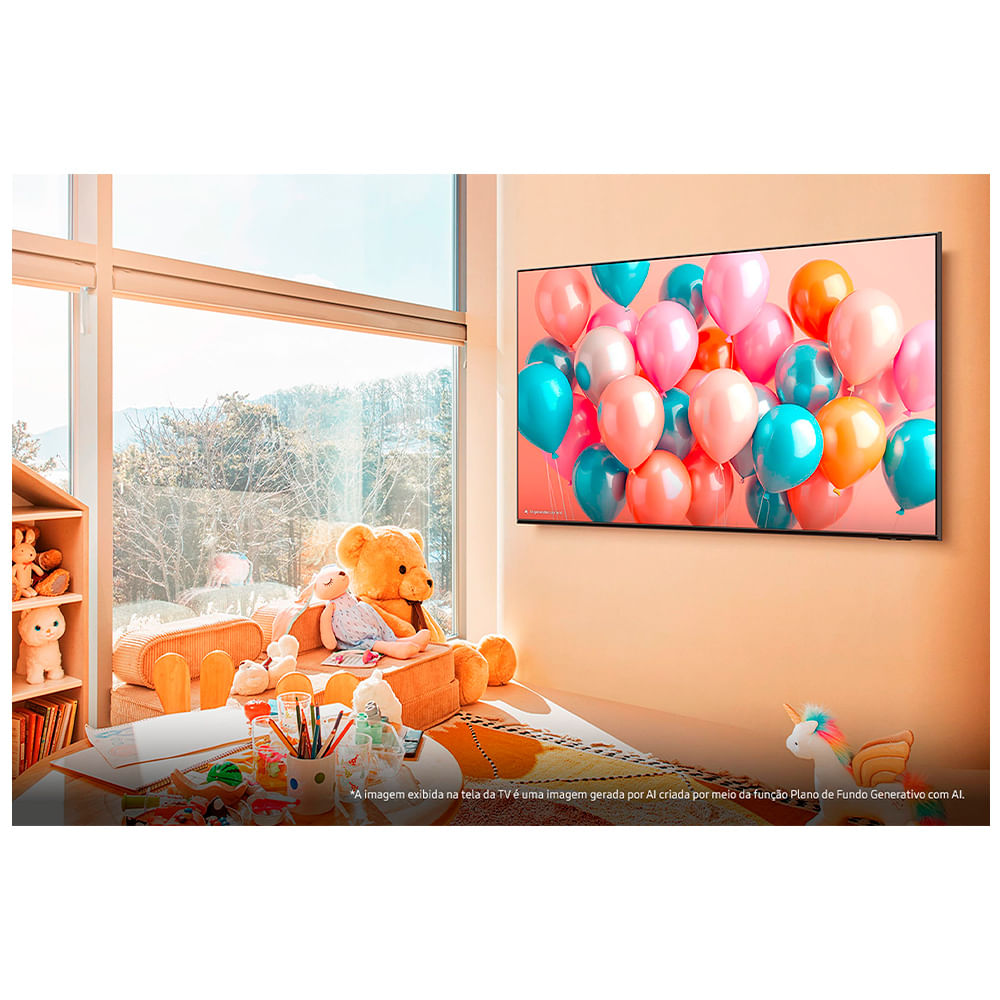 Smart TV Samsung Vision AI 65" Polegadas QLED 4K Q7F 2025, Processador com AI e Alexa Integrada