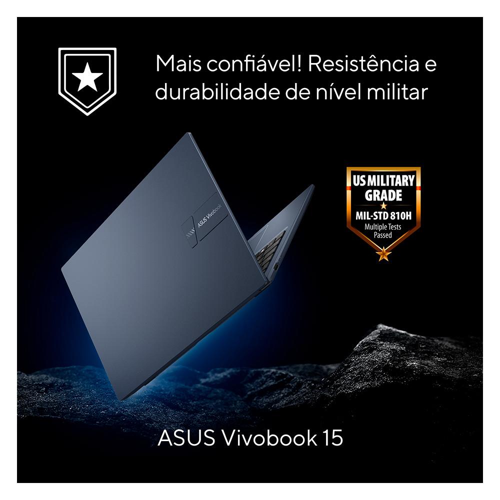 Notebook Asus Vivobook 15, Intel Core i5-1235U, 8GB/512GB SSD, Win11, Tela 15,6" - X1504ZA-NJ987W