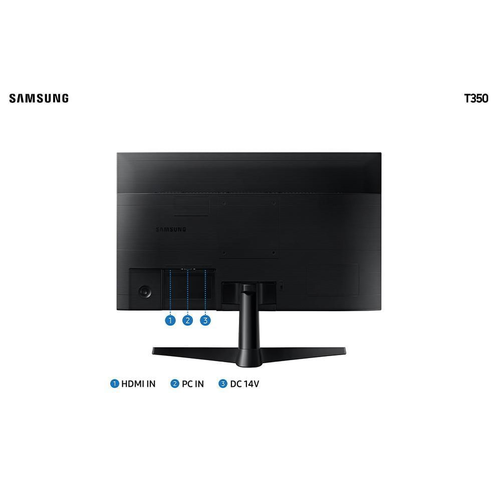Monitor Gamer T350 24” Samsung FHD, 75Hz, HDMI, VGA, Freesync - LF24T350FHLMZD