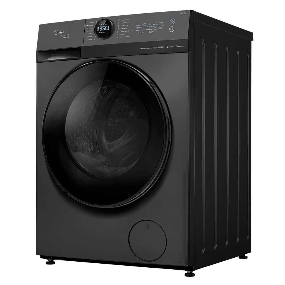 Lava e Seca Midea HealthGuard 13kg/8kg Titanium Conectada com Função Turbo - MF200D13