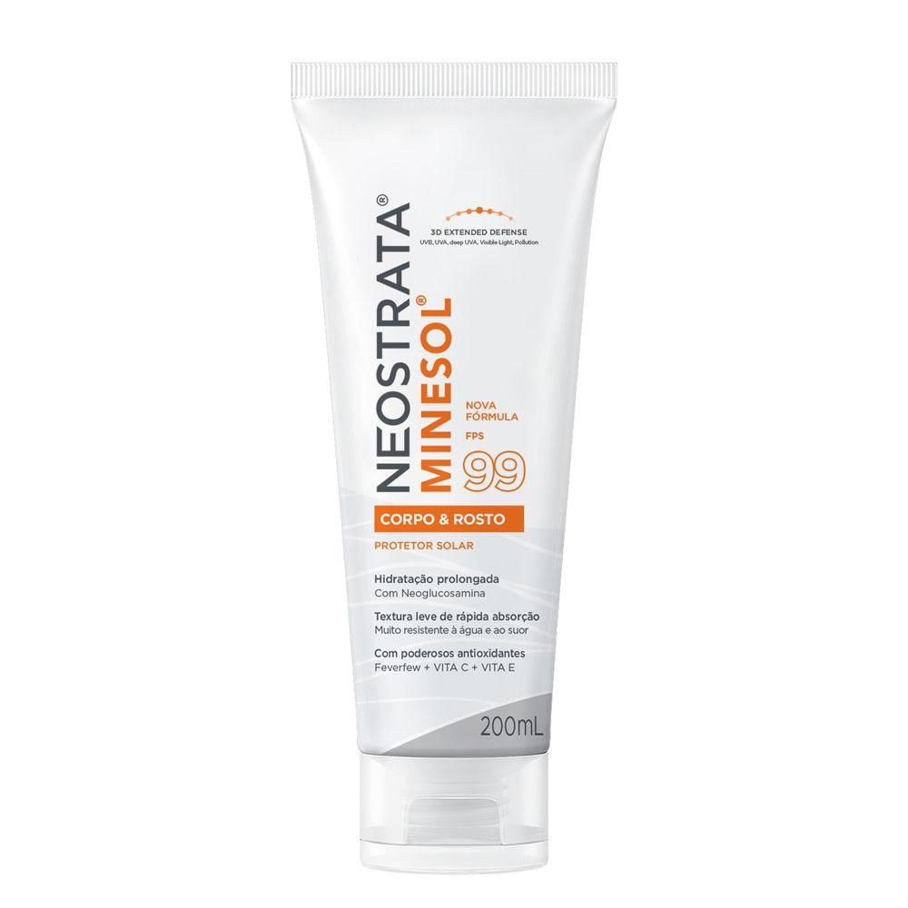 Protetor Solar Neostrata Minesol Corpo & Rosto Antioxidante FPS99 200ml