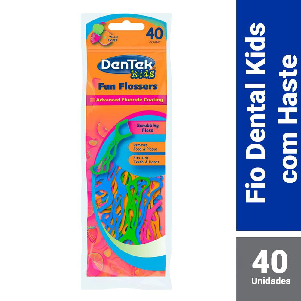 Fio Dental Kids Dentek Fun Flossers 40un