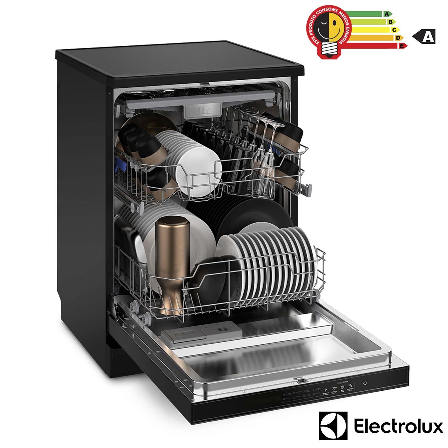 Lava-Louças Electrolux Pro Series com 14 Serviços, 11 Programas de Lavagem e Painel Digital, Preta - LP14V