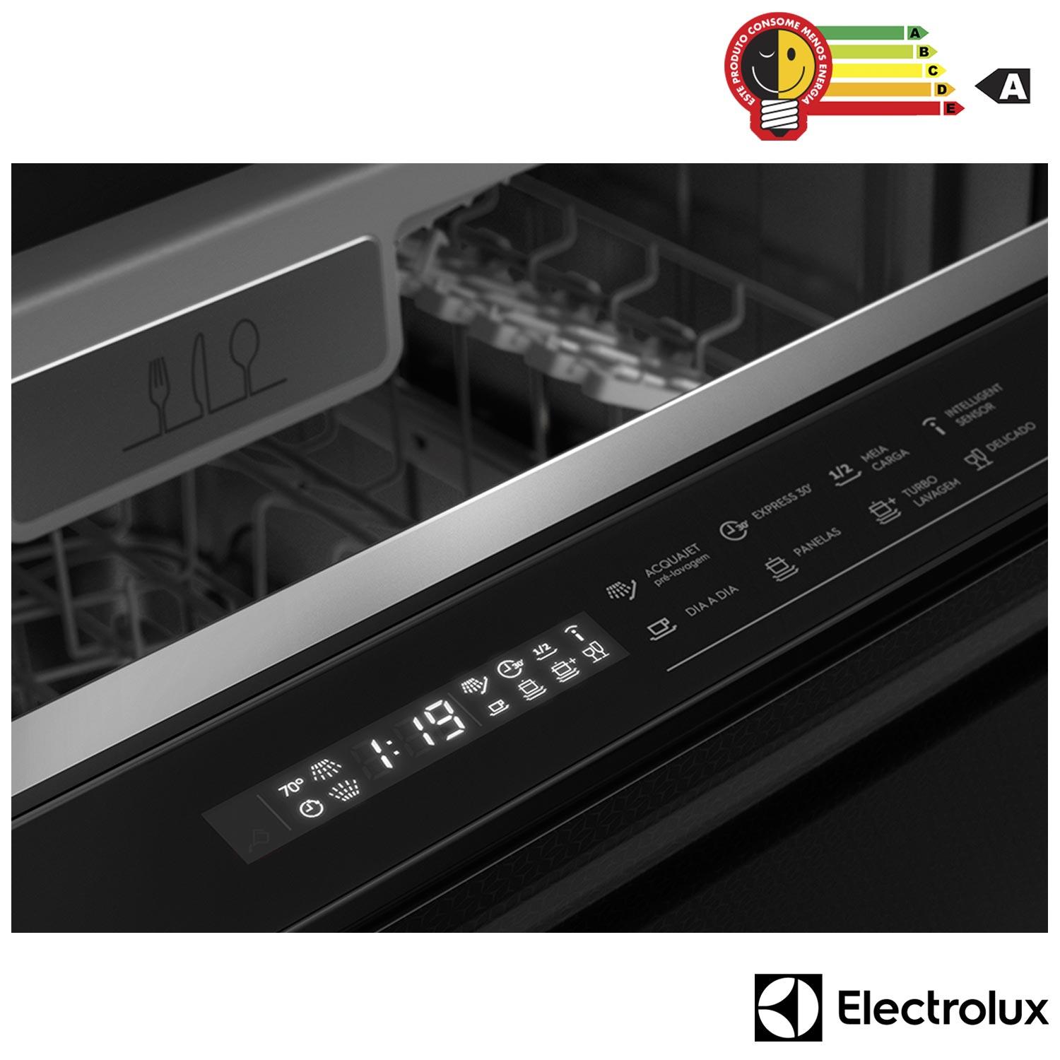 Lava-Louças Electrolux Pro Series com 14 Serviços, 11 Programas de Lavagem e Painel Digital, Preta - LP14V