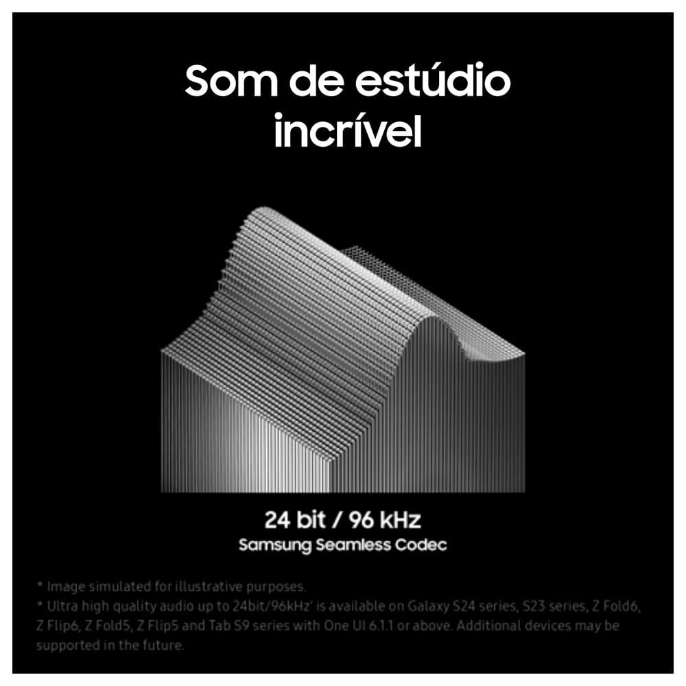 Fone de Ouvido Samsung Galaxy Buds3 Pro Branco - SM-R630